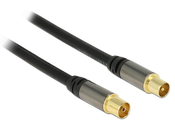 EAN 4043619889228 - DeLOCK 88922 cable coaxial RG-6/U 1 m IEC Negro imagen 2