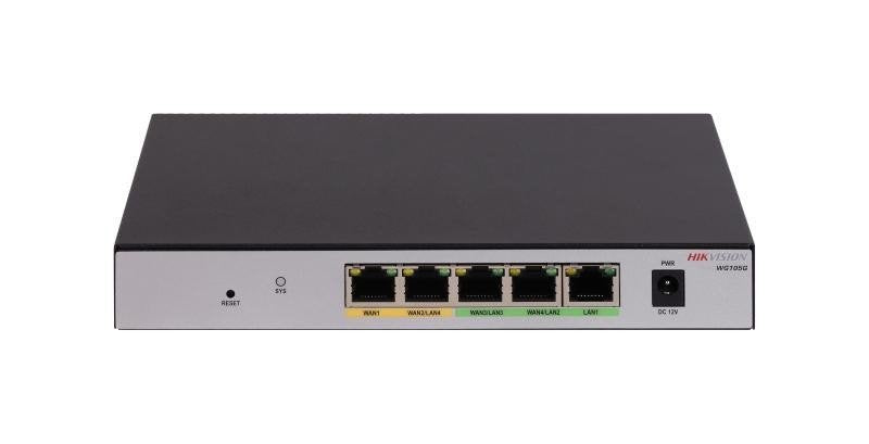 EAN 6942160450018 - Hikvision DS-3WG105G-SI router Gigabit Ethernet Negro, Gris imagen 1