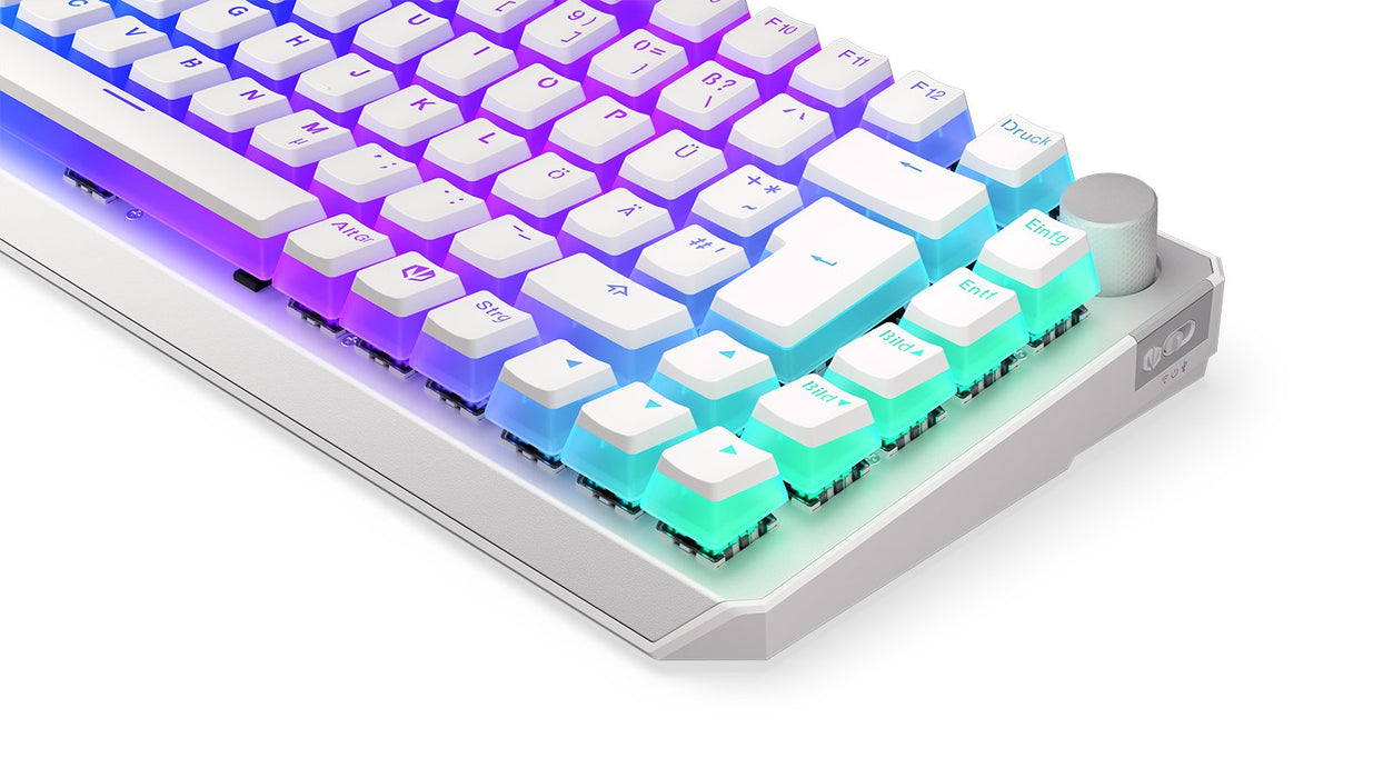 EAN 5903018666860 - ENDORFY Thock 75% teclado Juego RF inalámbrica + USB QWERTZ Alemán Blanco imagen 9