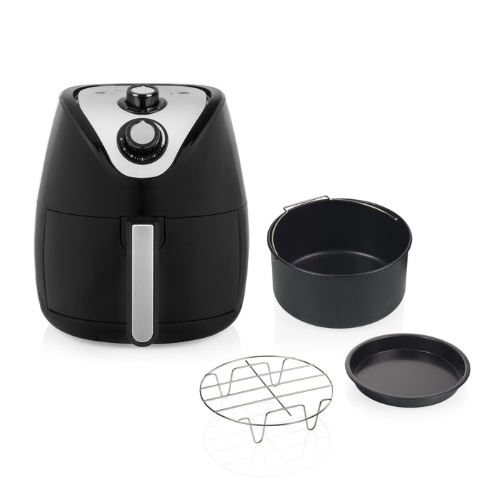 EAN 8713016075628 - Tristar FR-6994 freidora Sencillo 4,5 L Independiente 1500 W Freidora de aire caliente Negro, Plata imagen 10