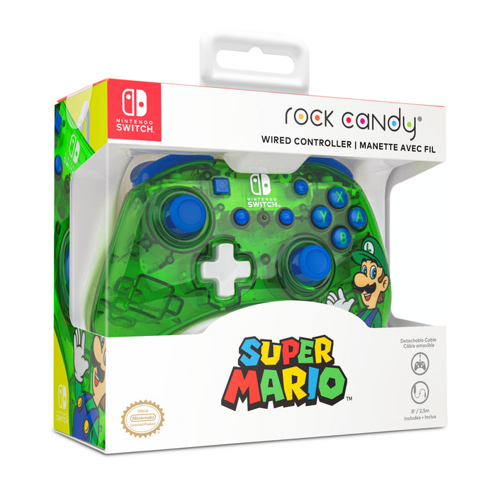 EAN 708056068486 - PDP Rock Candy: Luigi Lime Azul, Verde, Translúcido USB Gamepad Analógico/Digital Nintendo Switch, Nintend imagen 6