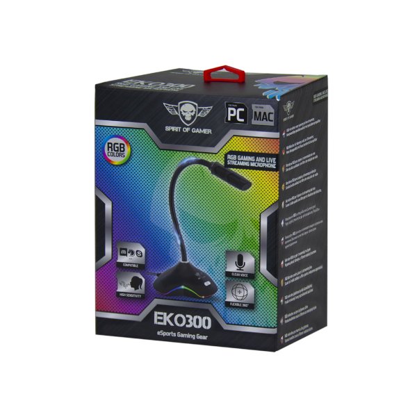 EAN 3700104424555 - Spirit of Gamer EKO300 Negro Micrófono para videoconsola imagen 4