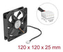 EAN 4043619673032 - DeLOCK 67303 sistema de refrigeración para ordenador Carcasa del ordenador Ventilador 12 cm Negro 1 pieza imagen 3