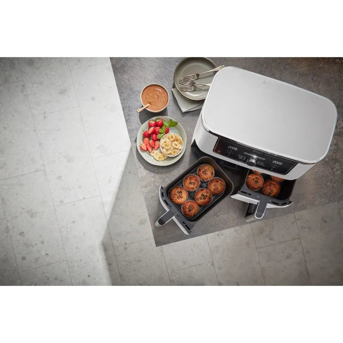 EAN 0622356261180 - Ninja AF400EU Doble 9,5 L Independiente 2470 W Freidora de aire caliente Blanco imagen 12