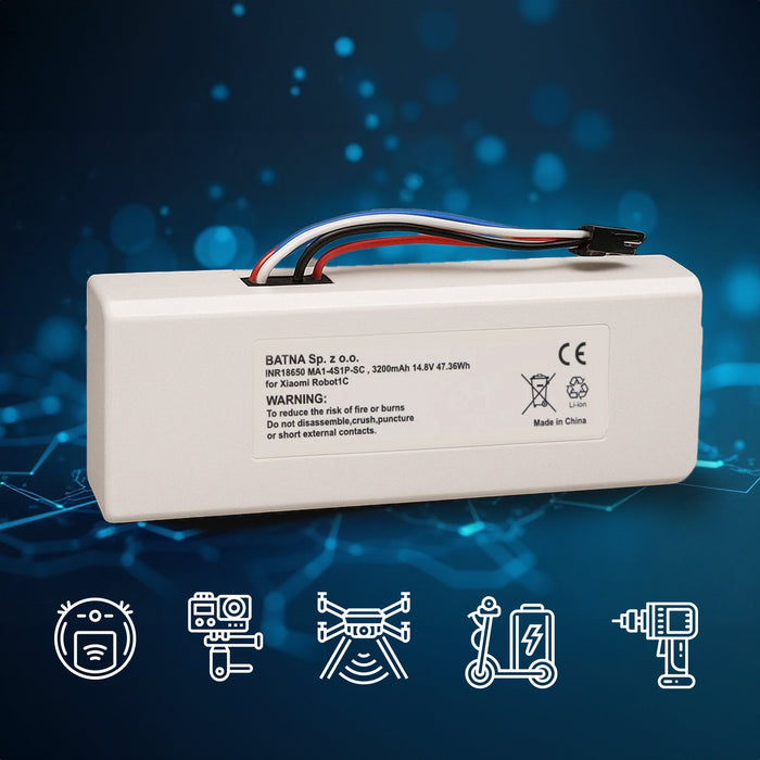 EAN 5906168635182 - Extralink Xiaomi Robot 1C P1904-4S1P-MM, 3200mAh, 47,36Wh | Baterij akumuliatorius | STYTJ01ZHM Mijia 1C  imagen 9
