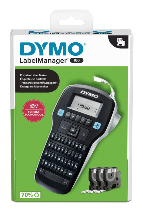 EAN 3026981808104 - DYMO LabelManager DY LM 160 impresora de etiquetas Inyección de tinta térmica 180 x 180 DPI 12 mm/s D1 AZ imagen 6