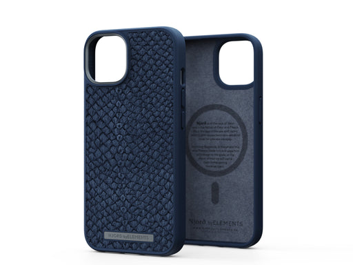 EAN 8720574620559 - Njord byELEMENTS Salmon Leather Magsafe funda para teléfono móvil 15,5 cm (6.1") Azul imagen 1