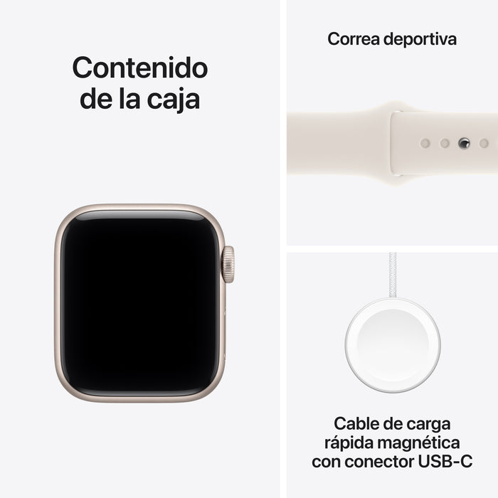 EAN 0195950429640 - Apple Watch SE (3nd generation) OLED 40 mm Digital 324 x 394 Pixeles Pantalla táctil 5G Beige Wifi GPS (s imagen 8