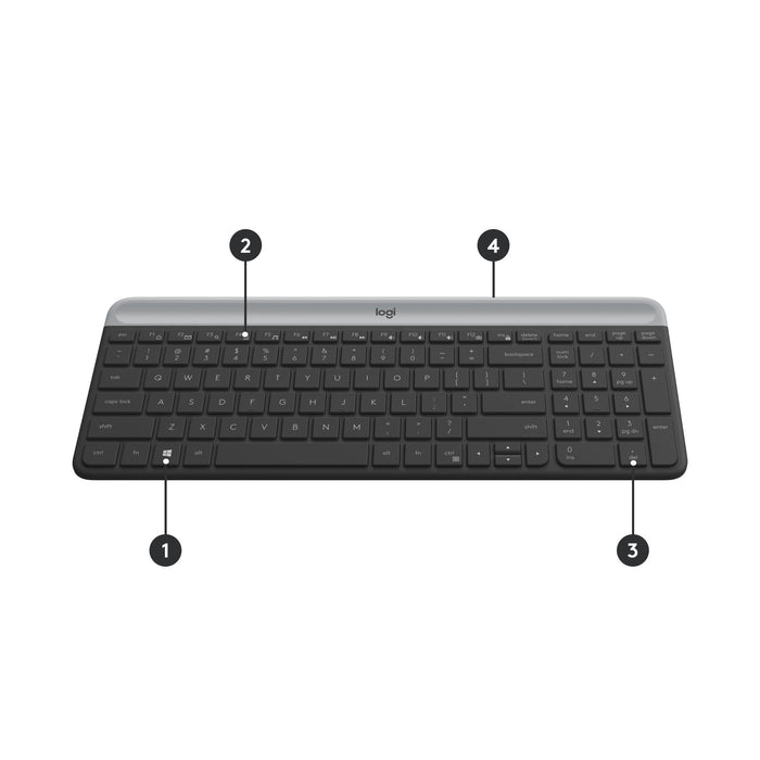 EAN 5099206086487 - Logitech 920-009192 teclado Ratón incluido Universal RF inalámbrico QWERTZ Suizo Grafito imagen 6
