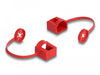 EAN 4043619669738 - DeLOCK 66973 tapa de seguridad para enchufe RJ-45 Negro, Rojo, Blanco 50 pieza(s) imagen 3