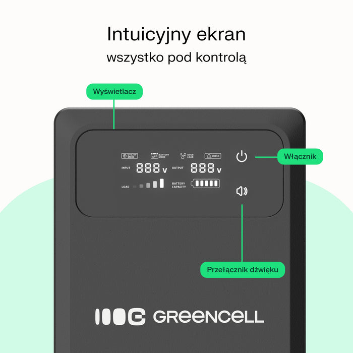 EAN 5904326376601 - Green Cell UPSLPPC500 sistema de alimentación ininterrumpida (UPS) Línea interactiva 0,8 kVA 500 W imagen 11