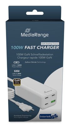 EAN 4262543441825 - MediaRange MRMA124 cargador de dispositivo móvil Portátil, Smartphone, Tableta Blanco Corriente alterna C imagen 5