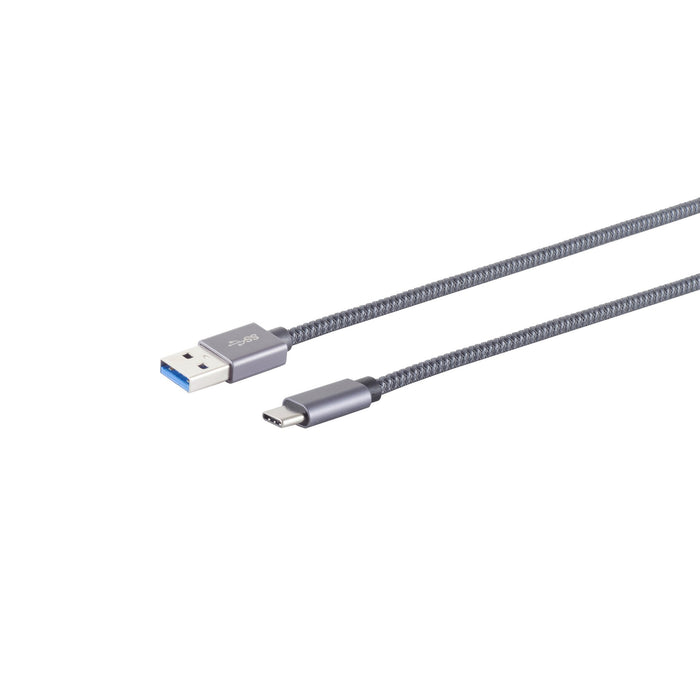 EAN 4017538132178 - S/CONN maximum connectivity 13-38030 cable USB USB 3.2 Gen 2 (3.1 Gen 2) 2 m USB A USB C Gris imagen 1