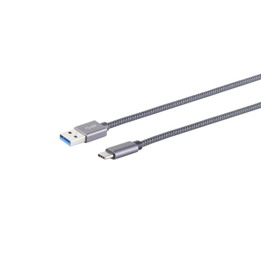 EAN 4017538132154 - S/CONN maximum connectivity 13-38020 cable USB USB 3.2 Gen 2 (3.1 Gen 2) 1 m USB A USB C Gris imagen 1