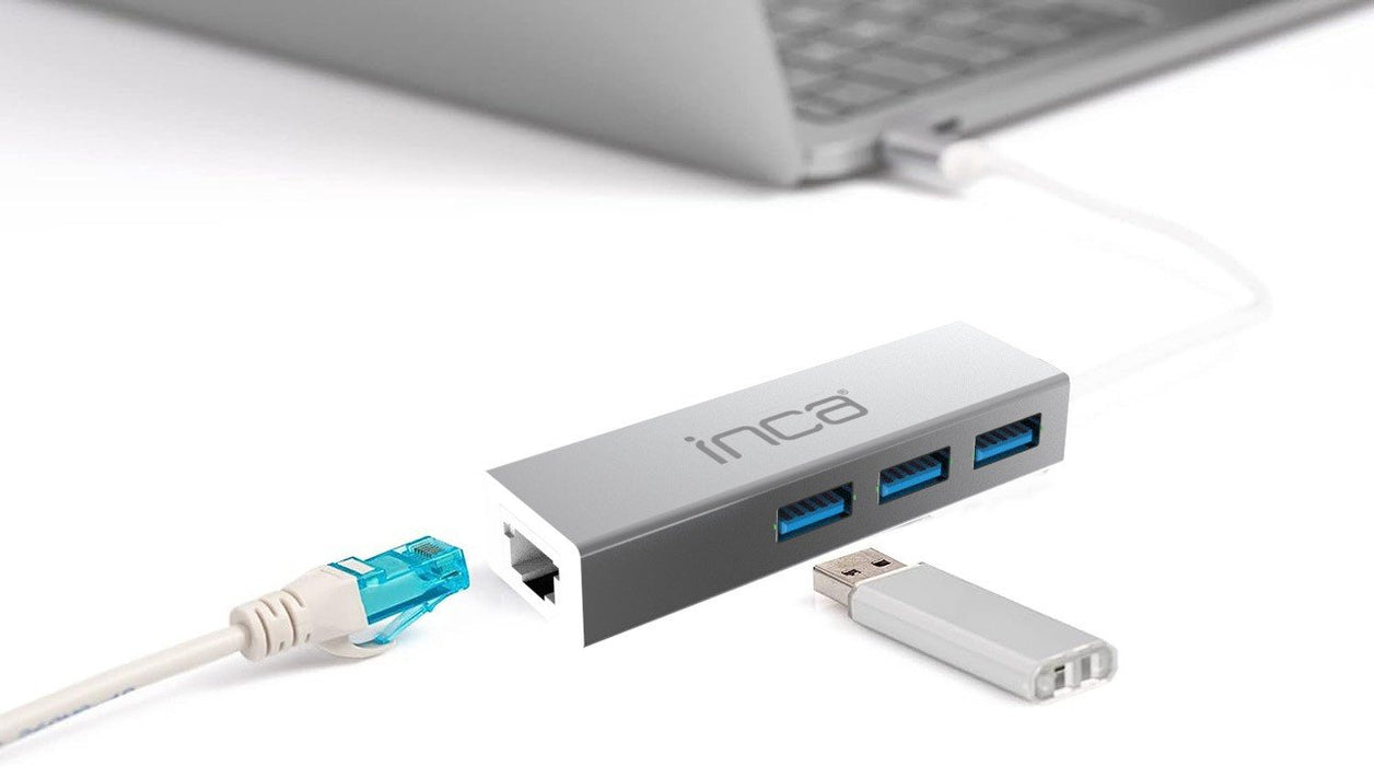 EAN 8681949014253 - Inca IUSB-03T hub de interfaz USB 3.2 Gen 1 (3.1 Gen 1) Type-A Aluminio imagen 4