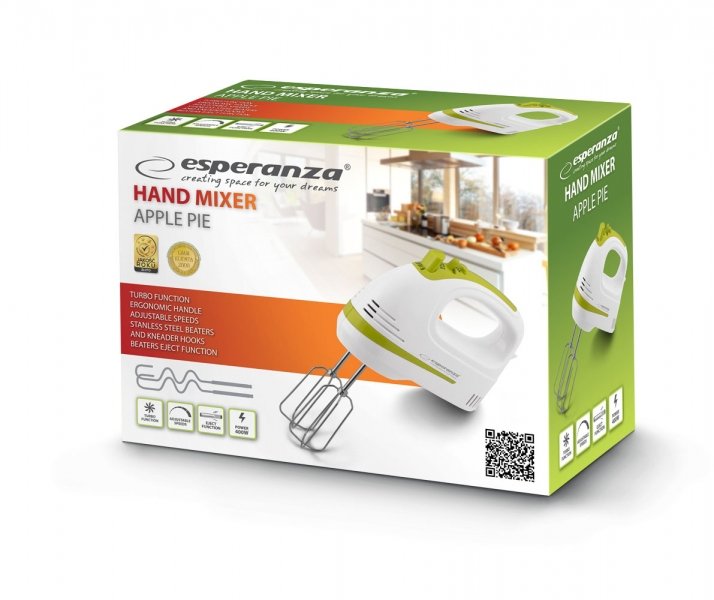 EAN 5901299917084 - Esperanza EKM011 batidora Batidora de mano 400 W Verde claro, Blanco imagen 2