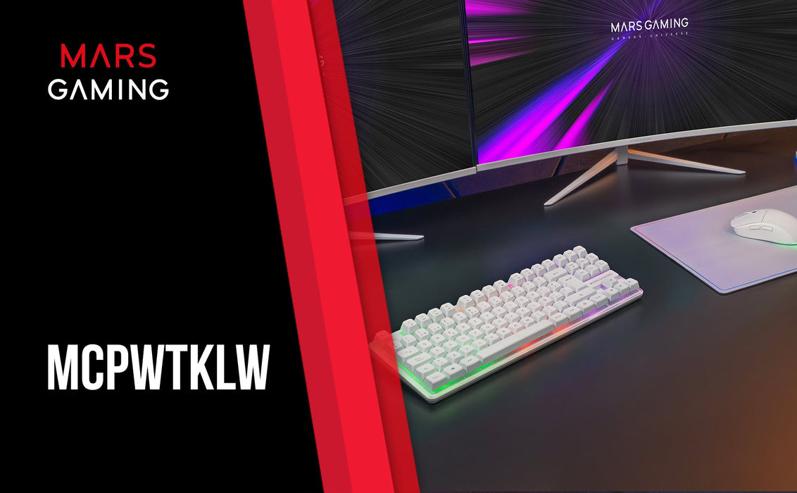 EAN 8435693111863 - Mars Gaming MCPWTKLWFR teclado Ratón incluido Juego RF inalámbrica + USB AZERTY Francés Blanco imagen 11