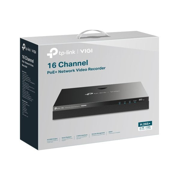EAN 4895252507195 - TP-Link VIGI VIGINVR2016H-16MP4TB Negro imagen 5