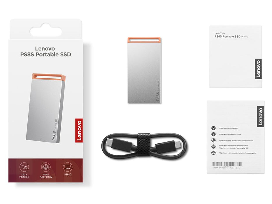 EAN 195892129844 - Lenovo 4XB1T88410 unidad externa de estado sólido 1 TB USB Tipo C 3.2 Gen 2 (3.1 Gen 2) Gris imagen 7