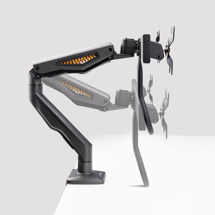 EAN 65030906340 - StarTech.com H2M1AS2-MONITOR-ARM soporte para monitor 68,6 cm (27") Escritorio Negro imagen 7