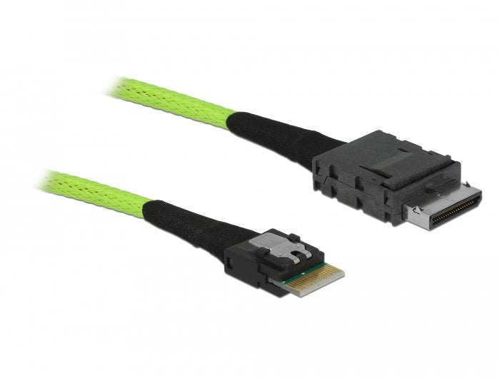 EAN 4043619858019 - DeLOCK 85801 cable Serial Attached SCSI (SAS) 0,5 m 32 Gbit/s Negro, Verde imagen 1