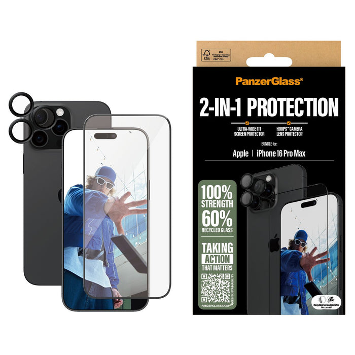 EAN 5715685005794 - PanzerGlass ® 2-in-1 Bundle iPhone 16 Pro Max Protector de pantalla Apple 1 pieza(s) imagen 2