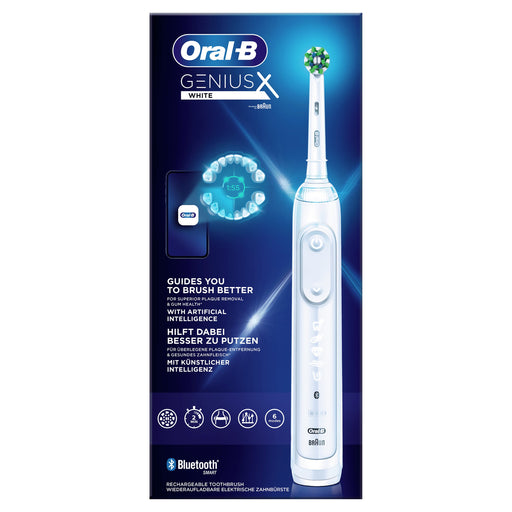 EAN 4210201396901 - Oral-B Genius X 80354126 cepillo eléctrico para dientes Adulto Cepillo de dientes oscilante Blanco imagen 1