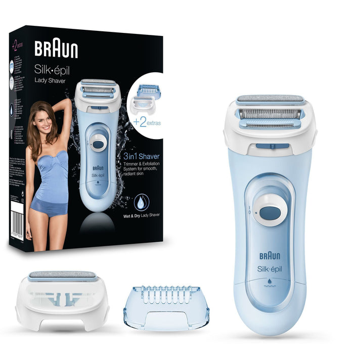 EAN 8006530194075 - Braun Silk-épil 81653271 maquinilla de afeitar para mujer 3 cabezal(es) Recortadora Azul imagen 3