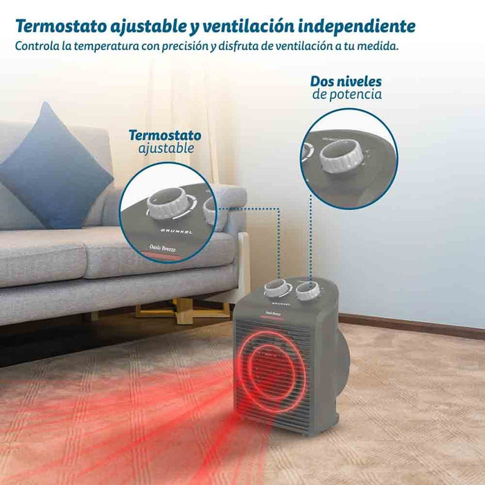 EAN 8426156018591 - Grunkel WB-2000PLUSBL calefactor eléctrico Interior Blanco 2000 W Ventilador eléctrico imagen 5
