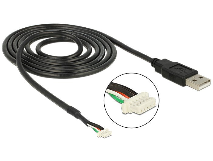 EAN 4043619959877 - DeLOCK 1.5m, USB2.0-A/5p cable USB 1,5 m USB A Negro imagen 3