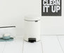 EAN 8710755112126 - Brabantia 112126 papelera 3 L Alrededor Blanco imagen 2