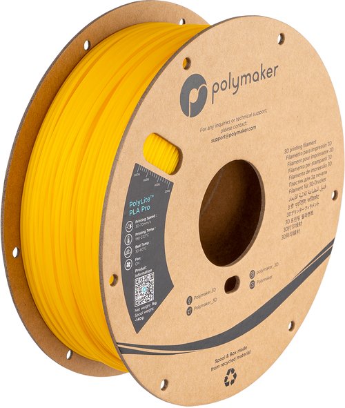 EAN 6938936710349 - Polymaker PA07009 material de impresión 3d Ácido poliláctico (PLA) Amarillo 1 kg imagen 1