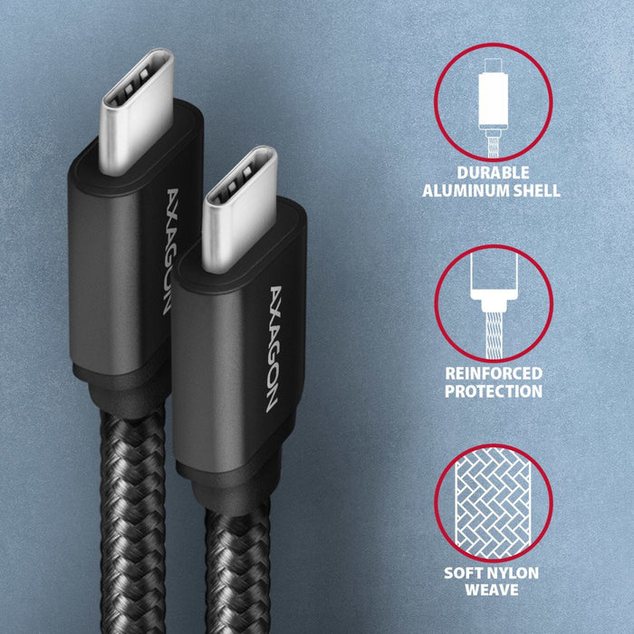 EAN 8595247905956 - Axagon BUCM3-CM15AB cable USB USB 3.2 Gen 1 (3.1 Gen 1) 1,5 m USB C Negro imagen 3