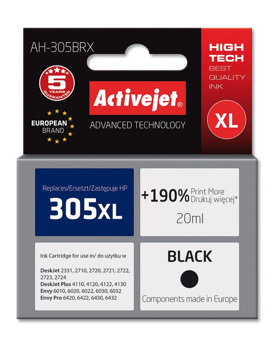 EAN 5901443116479 - Activejet AH-305BRX cartucho de tinta 1 pieza(s) Compatible Alto rendimiento (XL) Negro imagen 1