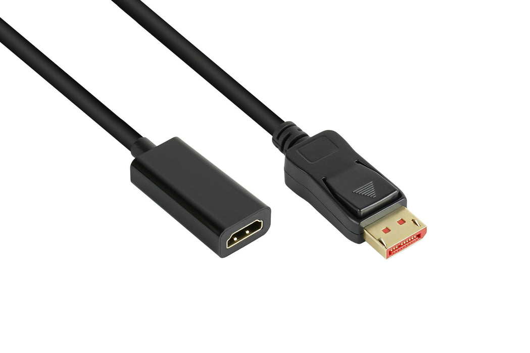EAN 4014619603343 - Alcasa DP-AD09 adaptador de cable de vídeo 0,2 m DisplayPort HDMI Negro imagen 2