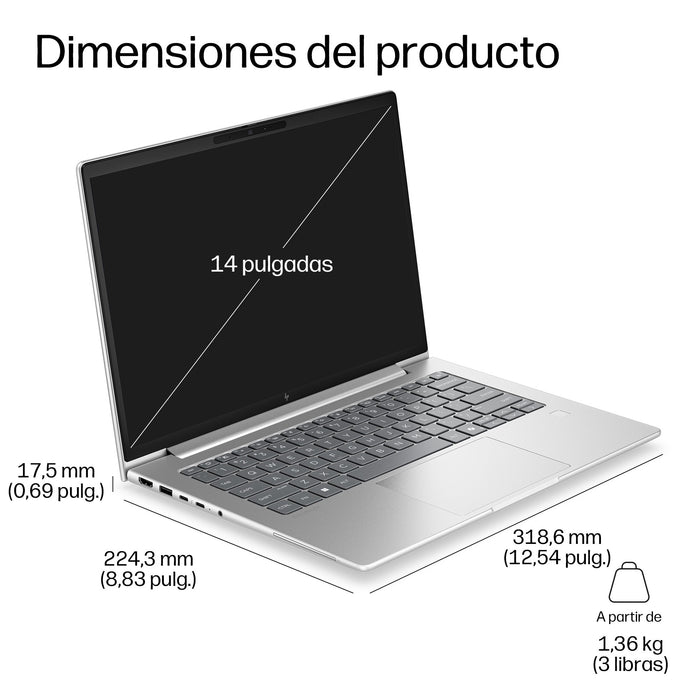 EAN 0826581572701 - HP EliteBook 6 G2i 14 inch Notebook AI PC Wolf Pro Security Edition Intel Core 7 350 Portátil 35,6 cm (14 imagen 11