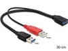 EAN 4043619831760 - DeLOCK 83176 cable USB USB 3.2 Gen 1 (3.1 Gen 1) 0,3 m USB A 2 x USB A imagen 1