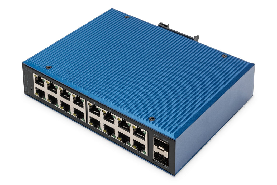 EAN 4016032486084 - Digitus DN-651138 switch No administrado Gigabit Ethernet (10/100/1000) Negro, Azul imagen 1