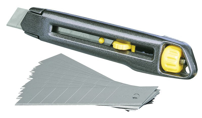 EAN 3253561100185 - Stanley 1-10-018 cúter Gris, Amarillo Cúter de cuchillas intercambiables imagen 1