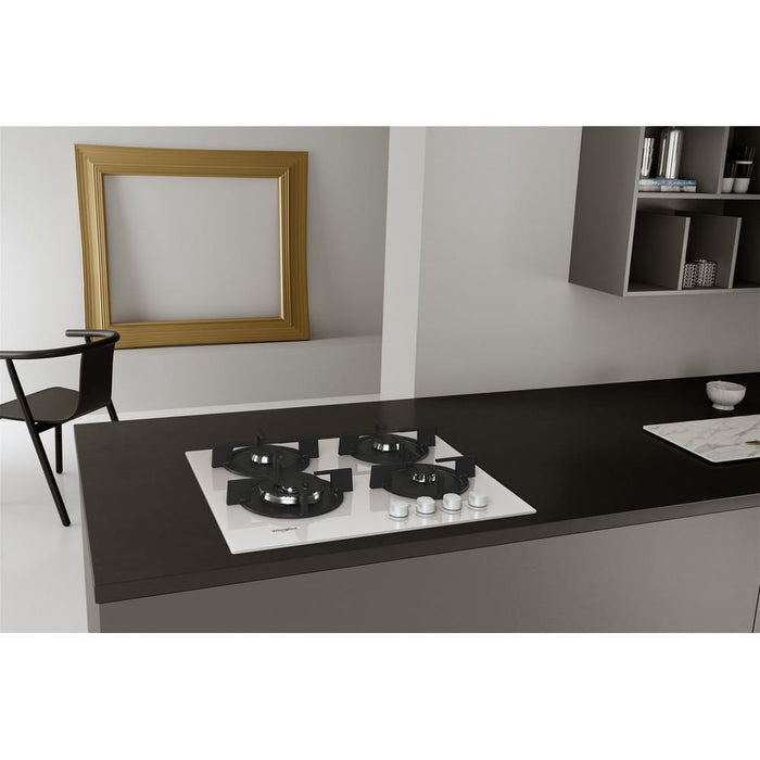 EAN 8003437605567 - Whirlpool AKT 625/WH Negro, Blanco Integrado 60 cm Encimera de gas 4 zona(s) imagen 9