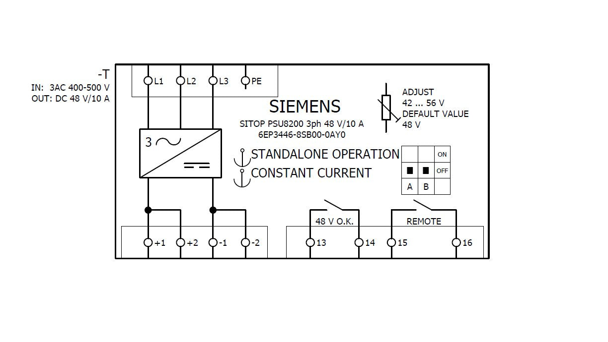 EAN 4025515154655 - Siemens 6EP3446-8SB00-0AY0 adaptador e inversor de corriente Interior Multicolor imagen 3
