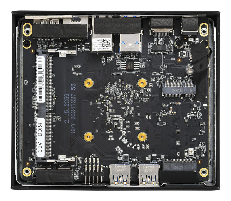 EAN 4046047104413 - Shuttle NE1010XA PCs/estación de trabajo Intel® N N100 8 GB DDR4-SDRAM 250 GB SSD Slim PC Mini PC Negro imagen 6