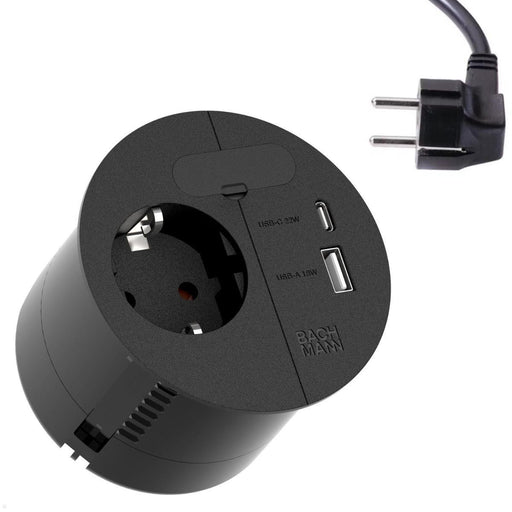 EAN 4057298168529 - Bachmann Loop in Charge toma de corriente Type E + USB A + USB C Negro imagen 1