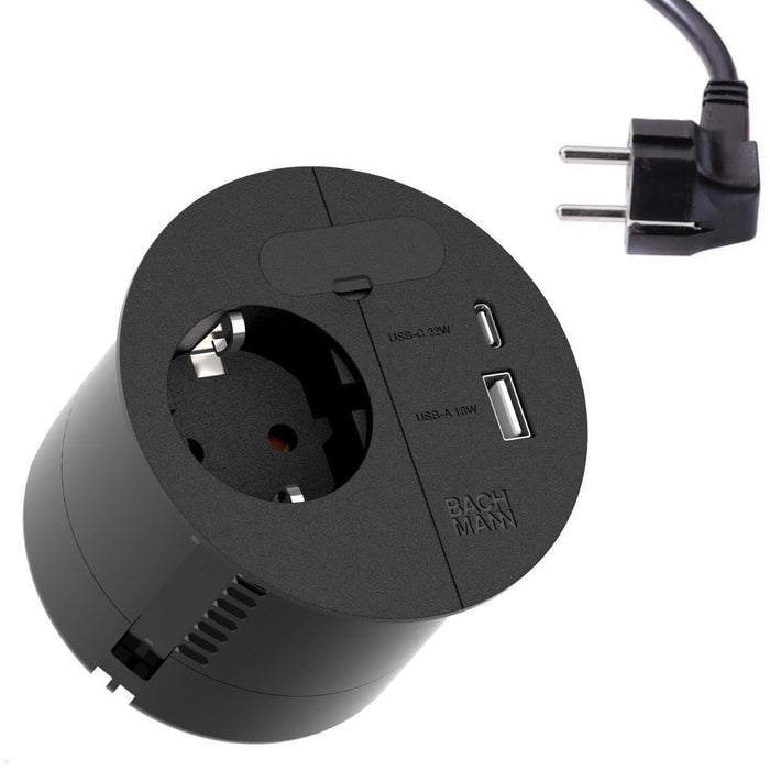 EAN 4057298168529 - Bachmann Loop in Charge toma de corriente Type E + USB A + USB C Negro imagen 1