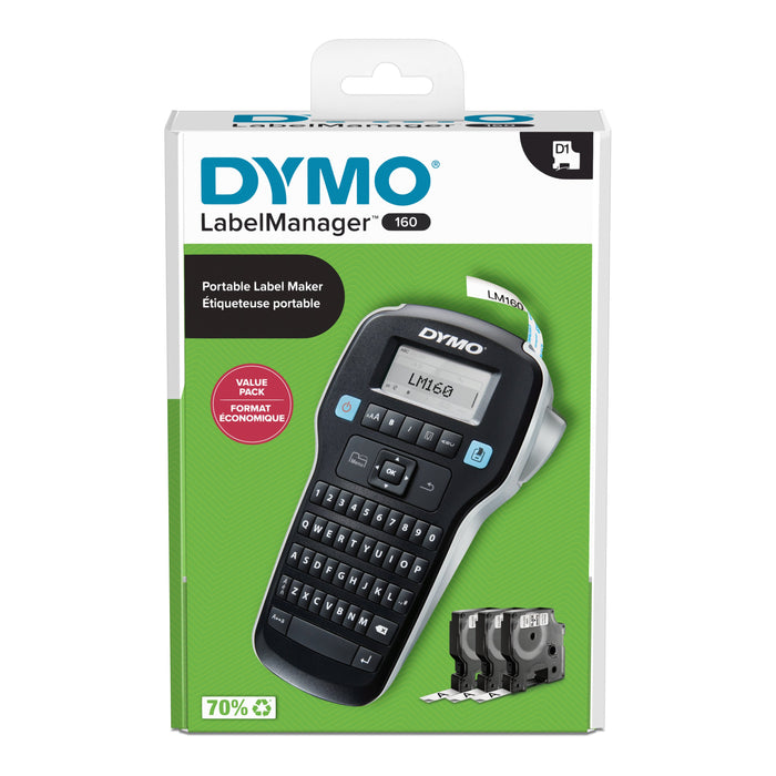 EAN 3026981808104 - DYMO LabelManager DY LM 160 impresora de etiquetas Inyección de tinta térmica 180 x 180 DPI 12 mm/s D1 AZ imagen 9