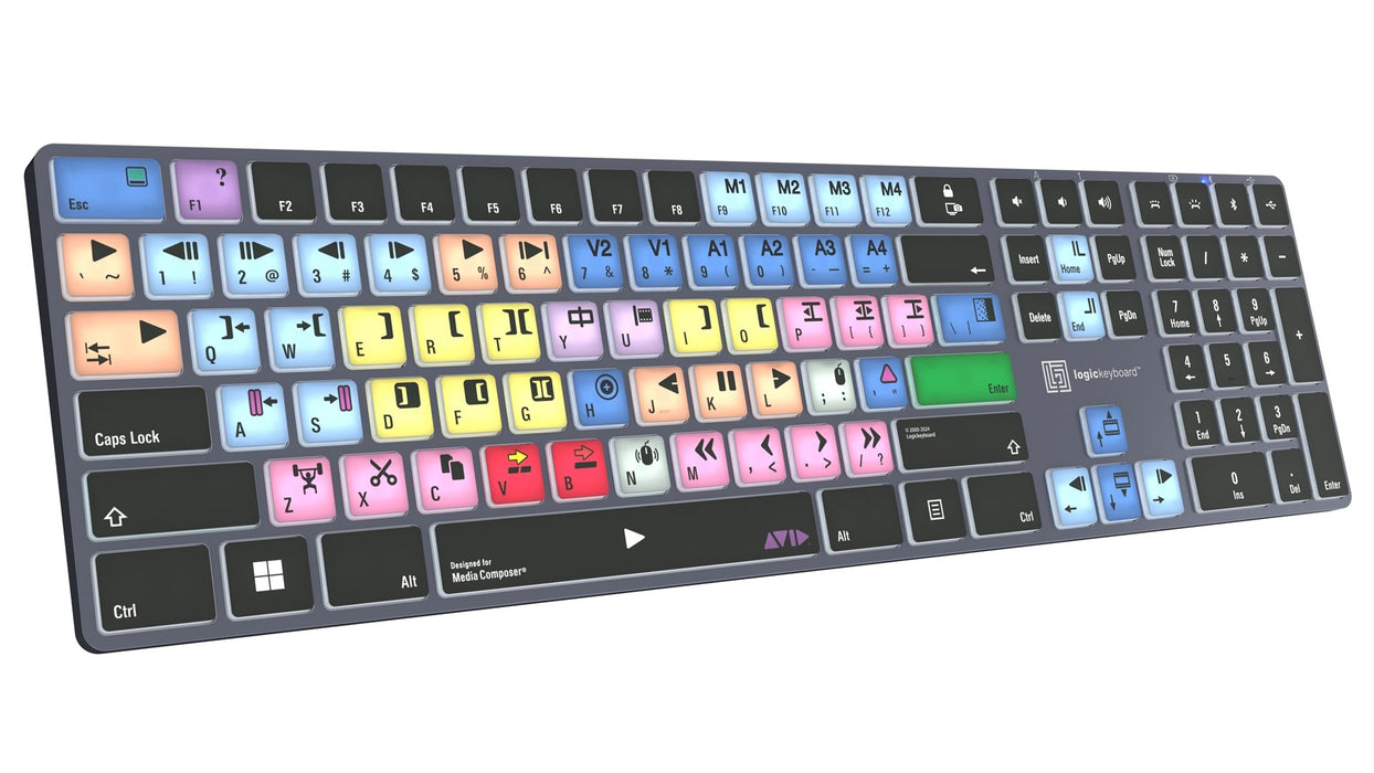 EAN 5707795023188 - Logickeyboard LKB-MCOM4-TPC teclado Hogar / Oficina USB + Bluetooth QWERTY Inglés del Reino Unido Negro imagen 2