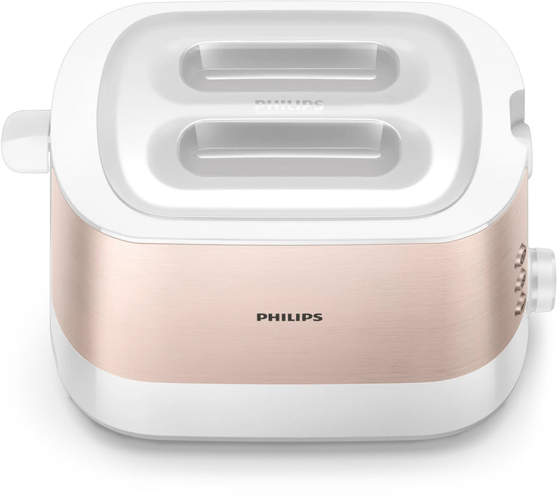 EAN 8720389031021 - Philips Viva Collection HD2638/11 tostadora 7 2 rebanada(s) 950 W Oro rosa, Blanco imagen 8