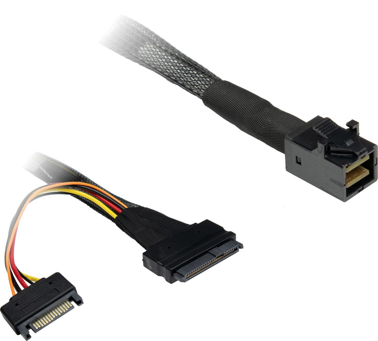 EAN 4260455648776 - Inter-Tech SFF-8643 - SFF-8639 0,75 m 24 Gbit/s Negro imagen 1