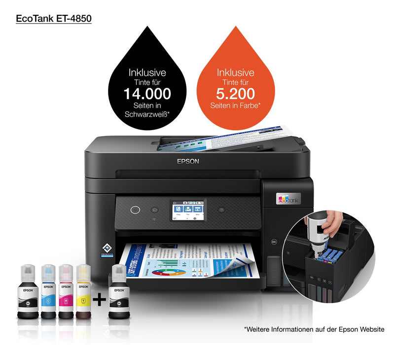EAN 8715946683751 - Epson EcoTank ET-4850 Inyección de tinta 4800 x 1200 DPI 33 ppm Wifi imagen 23