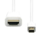 EAN 5714590105681 - ProXtend MDP1.2-HDMI-002W adaptador de cable de vídeo 2 m Mini DisplayPort Blanco imagen 2
